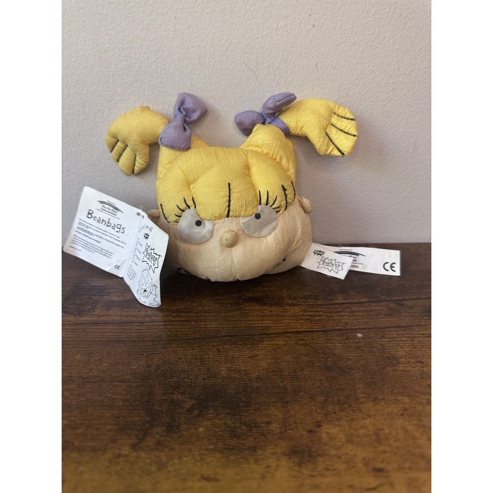 Vintage 1998 Rugrats Angelica Pickles Beanbag Plush Play-By-Play Nickelodeon Tag - Picture 6 of 8